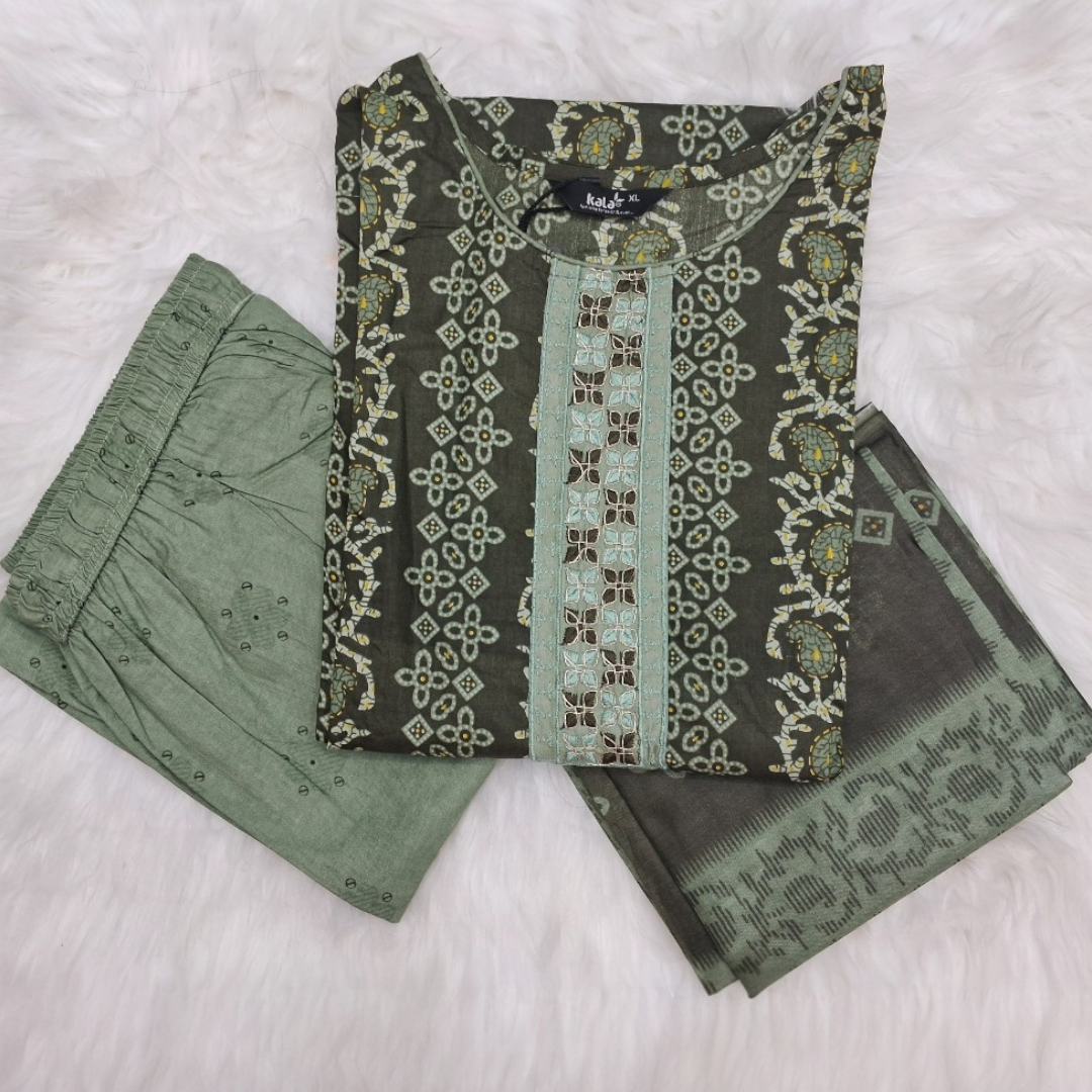 Trendy Women's Cotton Kurti set Elegant Design