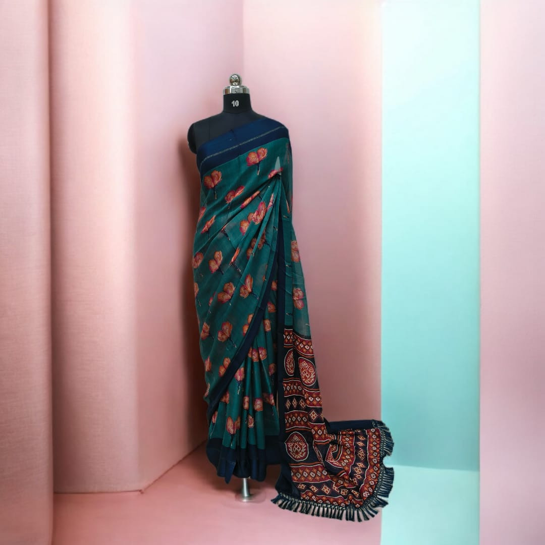 Designer Georgette Type Fancy Saree/Saree for Women