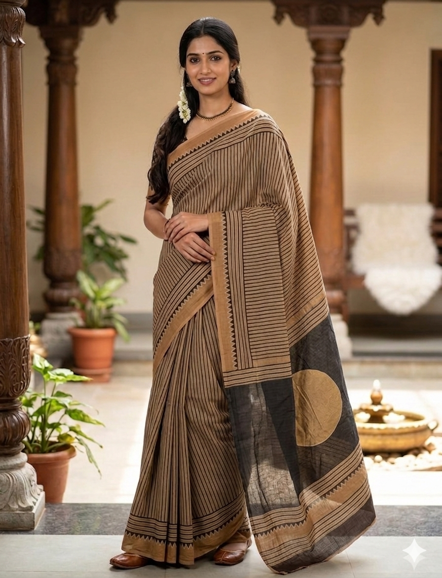 Mulmul Cotton  Saree