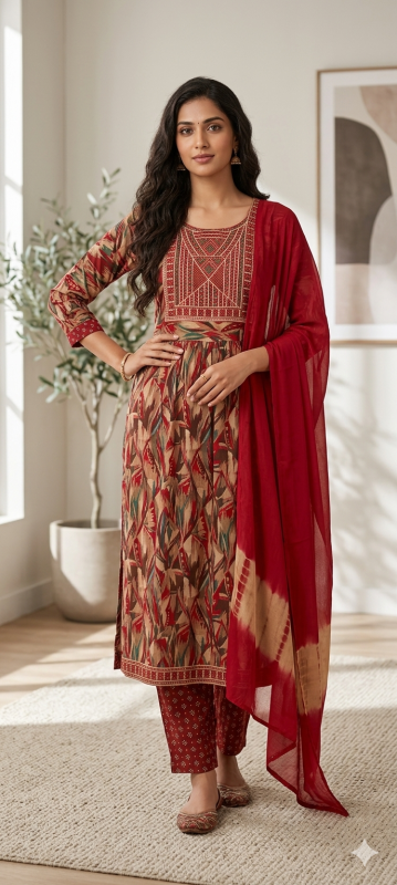 Rayan Fabric Naira Cut Dress