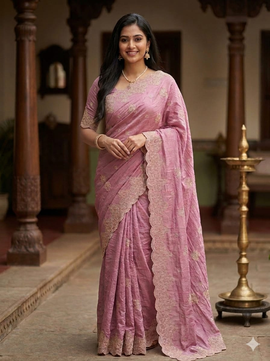 Trendy ethnic Outfit Beautiful Saree