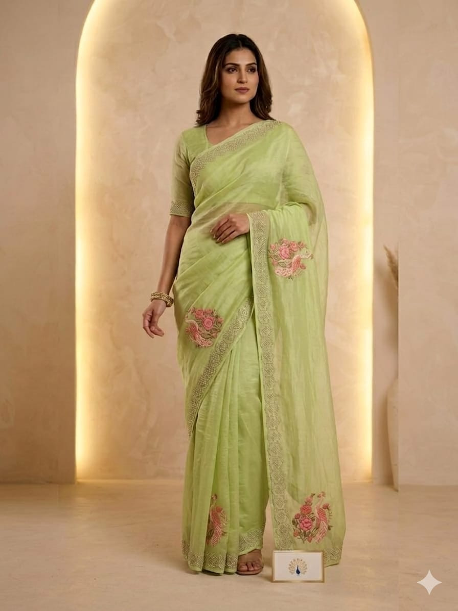 Trendy ethnic Outfit Beautiful Saree